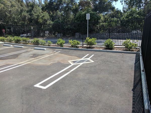 Chevy Chase Country Club parking lot with underground LID infiltration tank for stormwater management