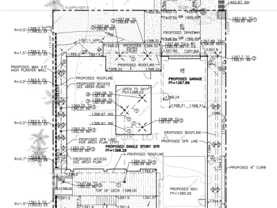 Drainage plan for East Palm Street Altadena fire rebuild