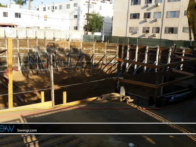 Gordon North Apartments project in Los Angeles - Grading for a multi-story residential building in Los Angeles.