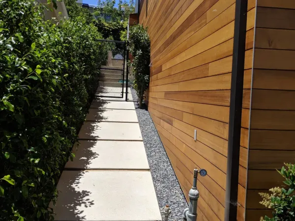 Completed home on hillside with neighborhood view at Marquez Terrace Pacific Palisades