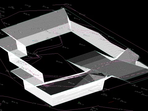 Chapala Drive - 3D excavation model for Pacific Palisades fire rebuild