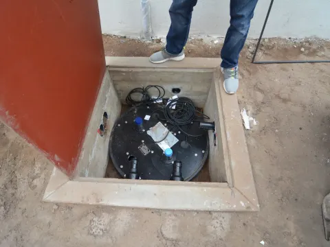 Vincent Park - Below-grade sump pump vault for Redondo Beach condo development