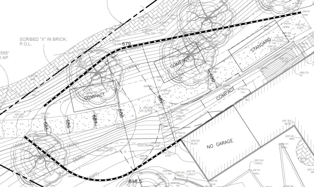 Silver Lake hillside driveway option 2