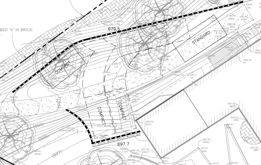Silver Lake hillside driveway option 3