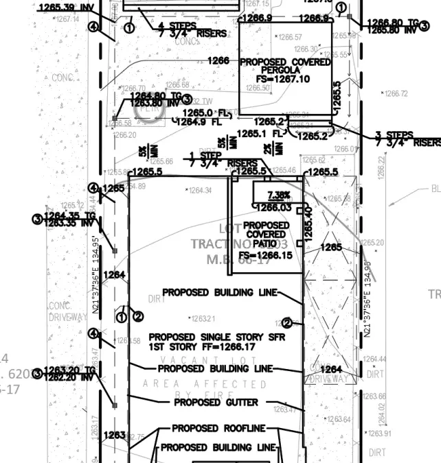 W Mariposa Drainage Plan - From Existing Conditions to Final Design