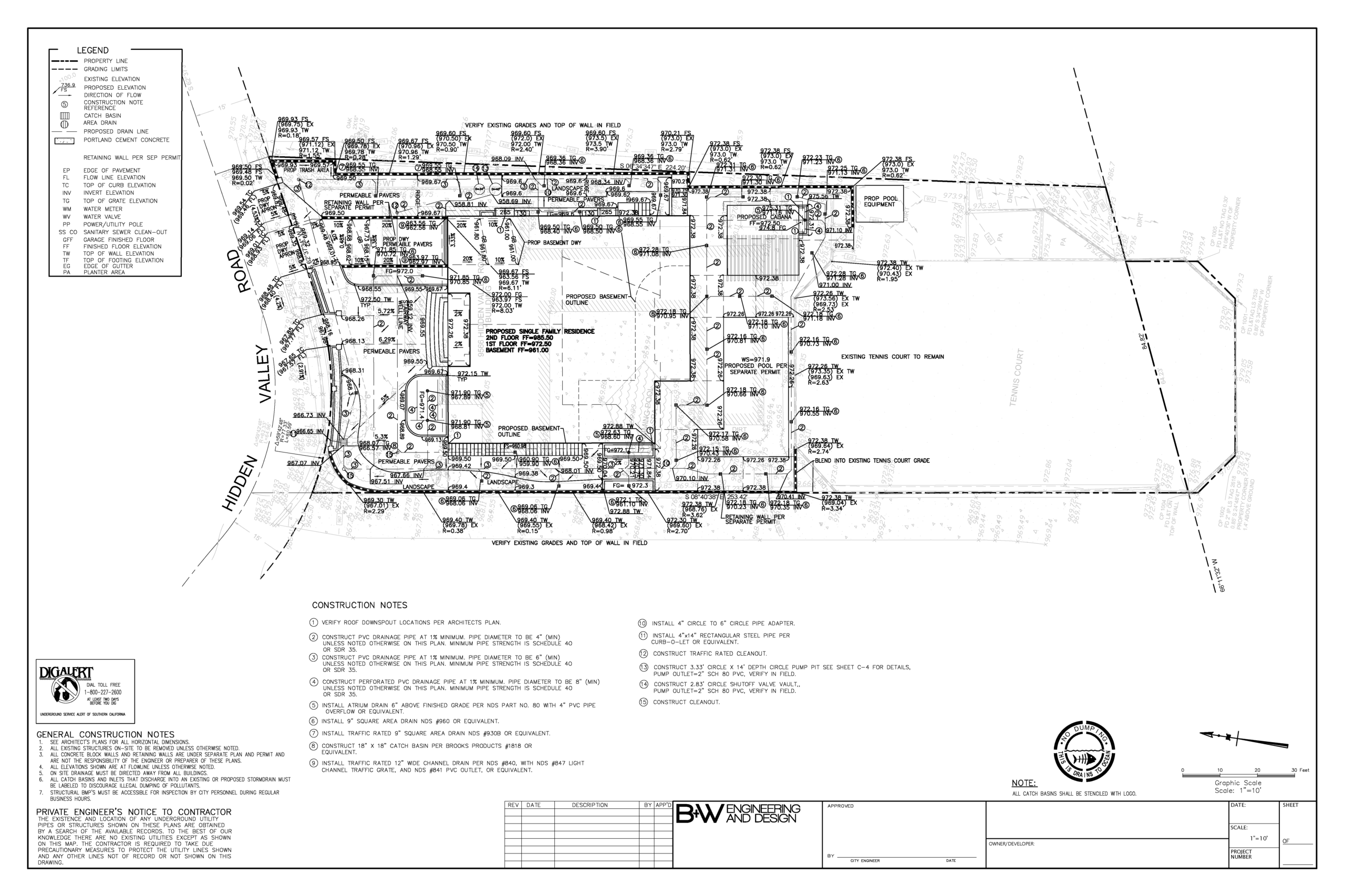 Beverly Hills Grading Plan