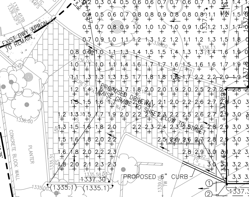 Changing Drainage Pattern to Remove Sump Pump in Altadena