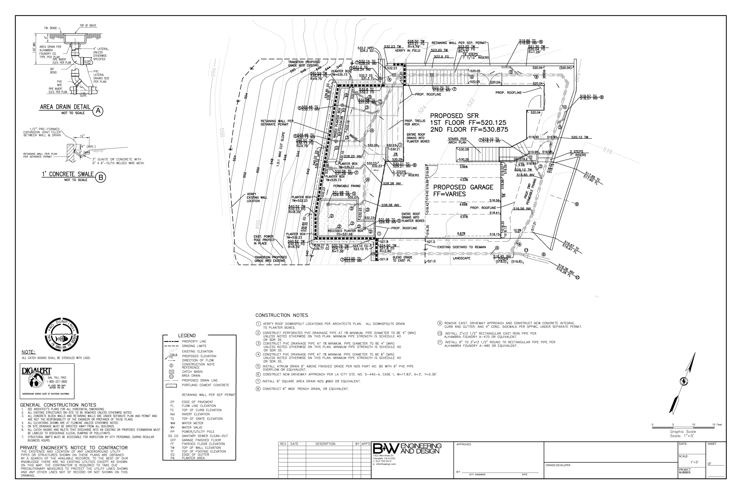 Grading Plan Mt Washington